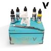 Vallejo 70265 Model Color Set Karonkids Velociraptor (5 x 18 ml + Mini + 2 x Brush + Wooden Box)